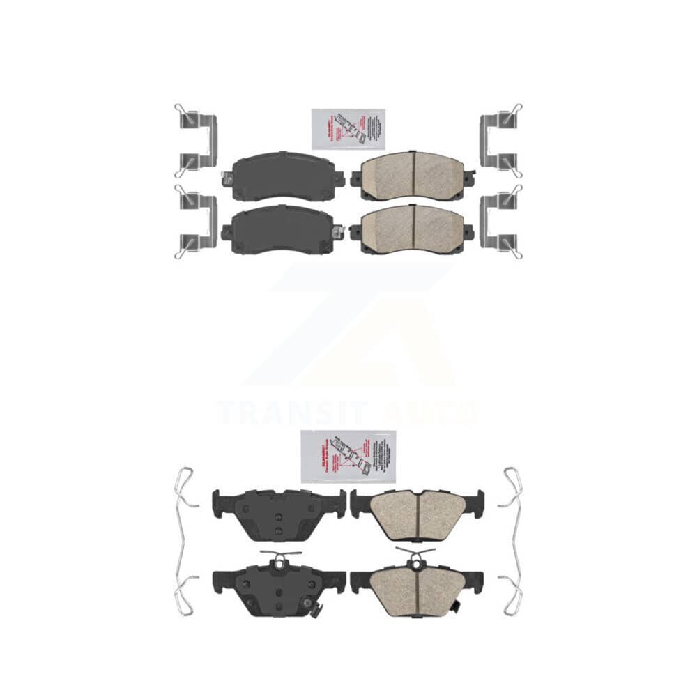 AmeriBRAKES - KNF-101433 - Front and Rear Disc Brake Pad Kits