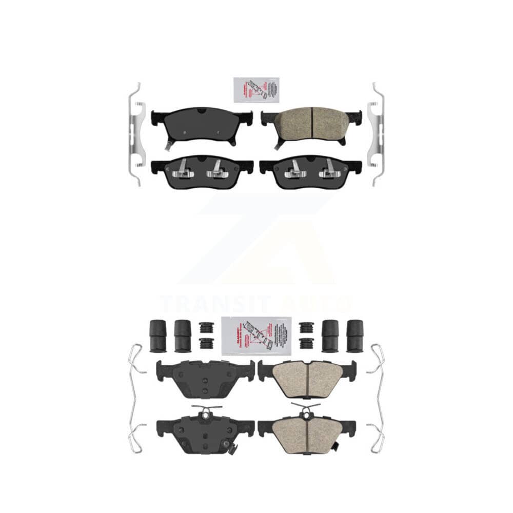 AmeriBRAKES - KNF-101437 - Front and Rear Disc Brake Pad Kits