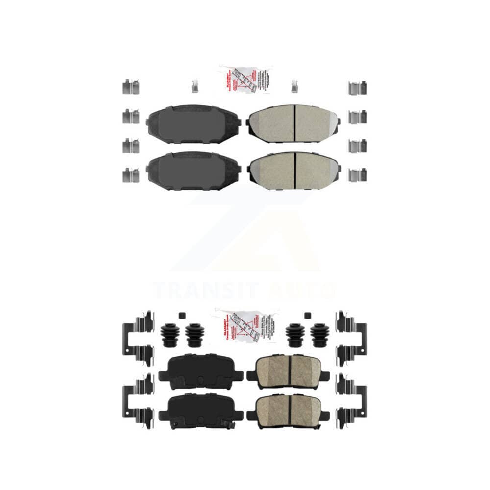 AmeriBRAKES - KNF-101444 - Front and Rear Disc Brake Pad Kits