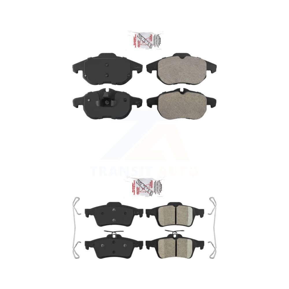 AmeriBRAKES - KNF-101475 - Front and Rear Disc Brake Pad Kits