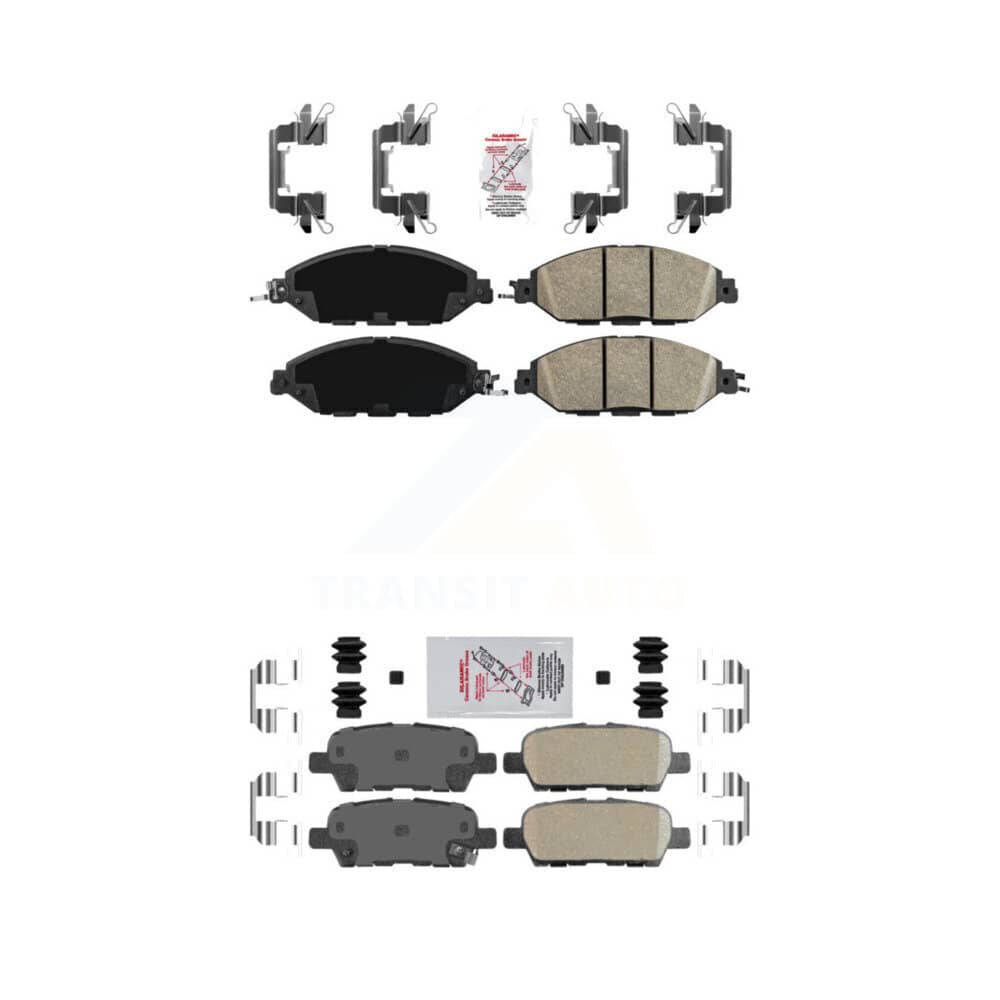 AmeriBRAKES - KNF-101507 - Front and Rear Disc Brake Pad Kits