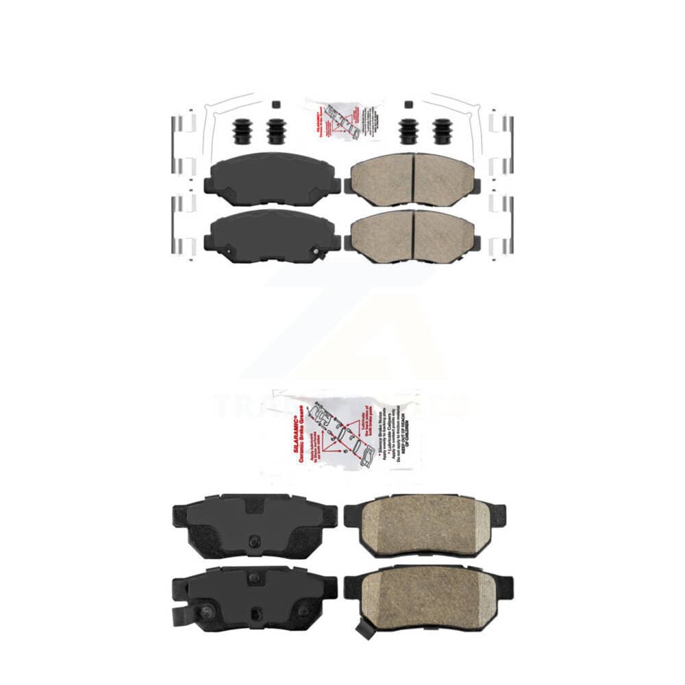 AmeriBRAKES - KNF-101511 - Front and Rear Disc Brake Pad Kits