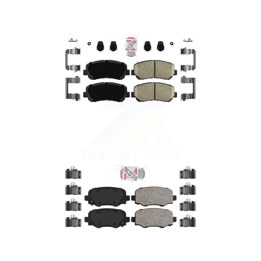 AmeriBRAKES - KNF-101549 - Front and Rear Disc Brake Pad Kits