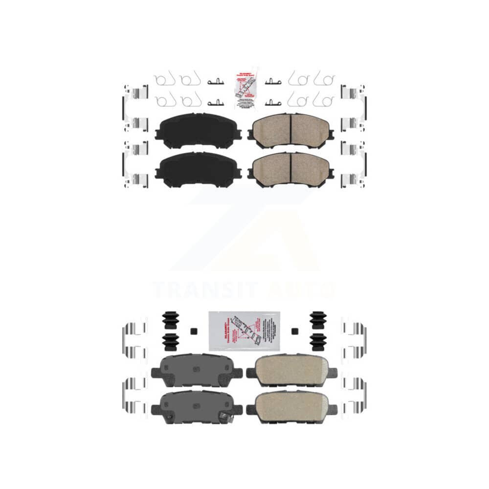 AmeriBRAKES - KNF-101556 - Front and Rear Disc Brake Pad Kits