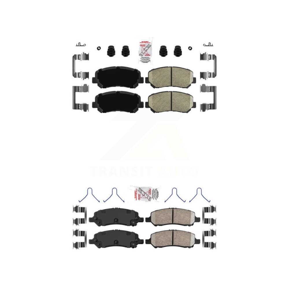 AmeriBRAKES - KNF-101594 - Front and Rear Disc Brake Pad Kits