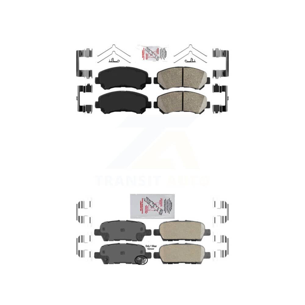 AmeriBRAKES - KNF-101600 - Front and Rear Disc Brake Pad Kits
