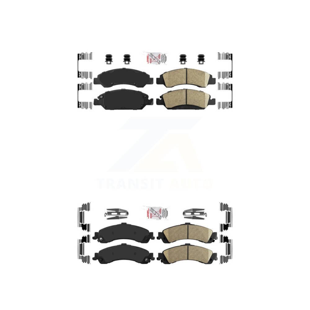 AmeriBRAKES - KNF-101615 - Front and Rear Disc Brake Pad Kits