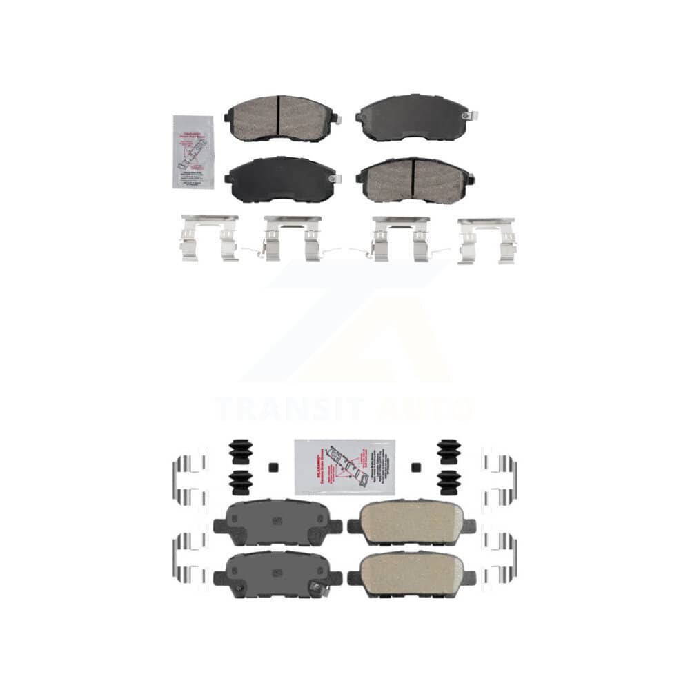 AmeriBRAKES - KNF-101625 - Front and Rear Disc Brake Pad Kits