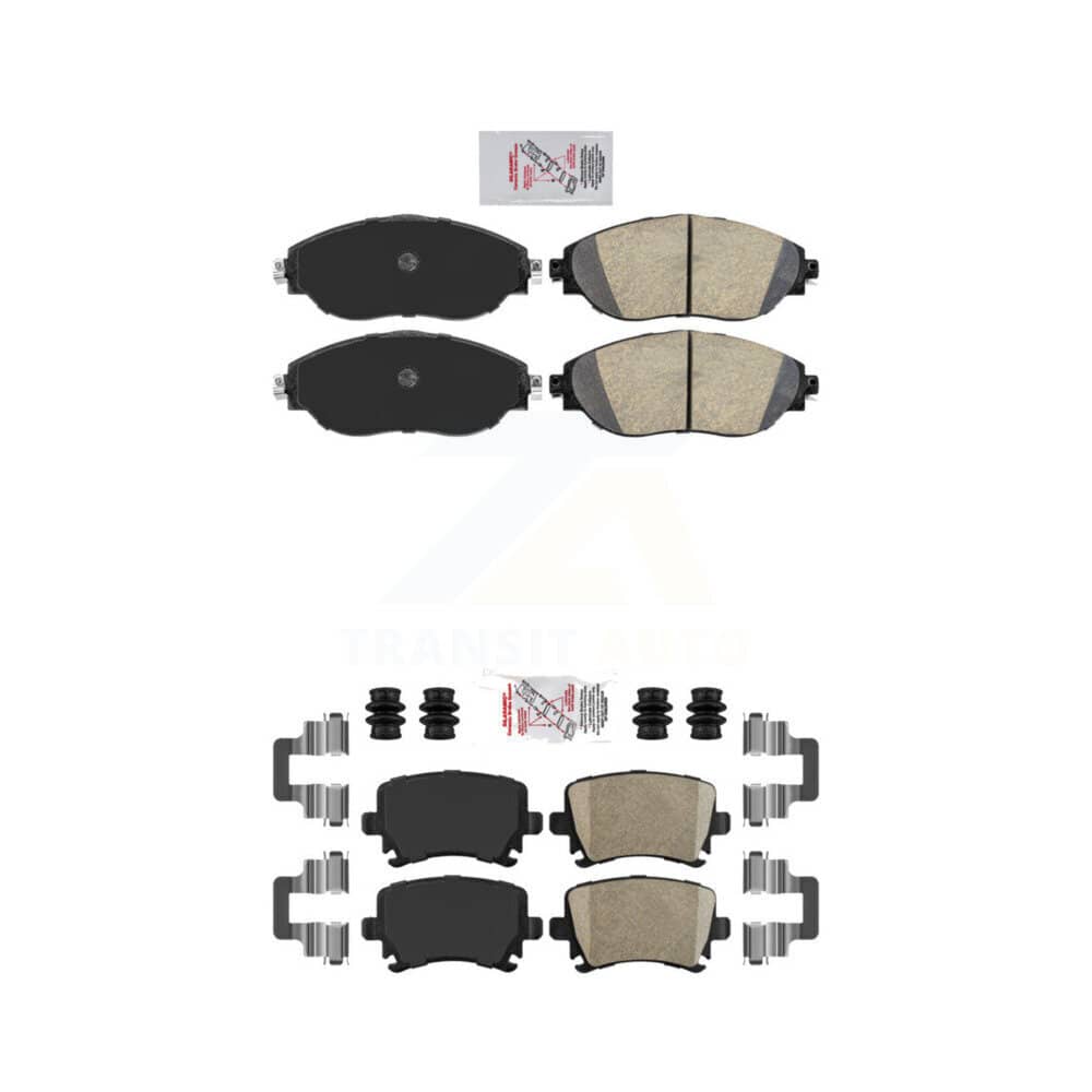 AmeriBRAKES - KNF-101656 - Front and Rear Disc Brake Pad Kits