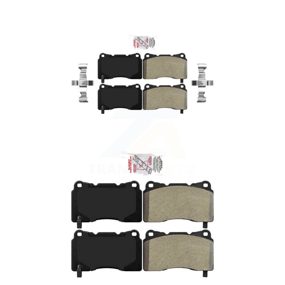AmeriBRAKES - KNF-101669 - Front and Rear Disc Brake Pad Kits