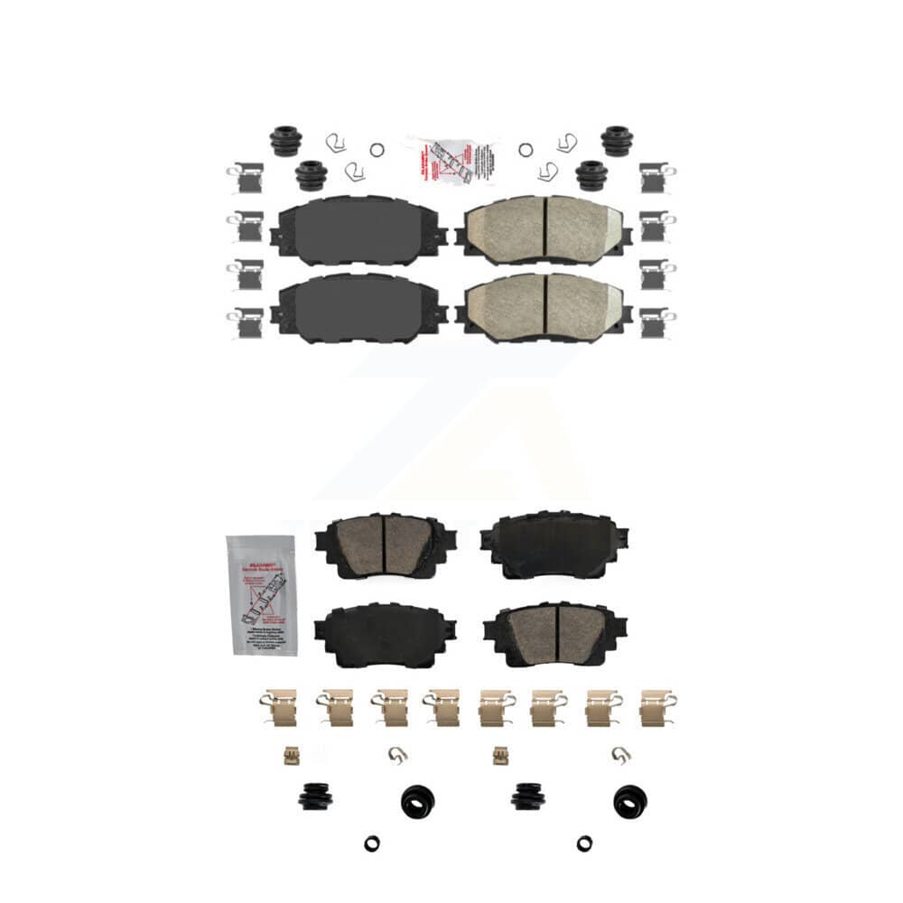 AmeriBRAKES - KNF-101707 - Front and Rear Disc Brake Pad Kits