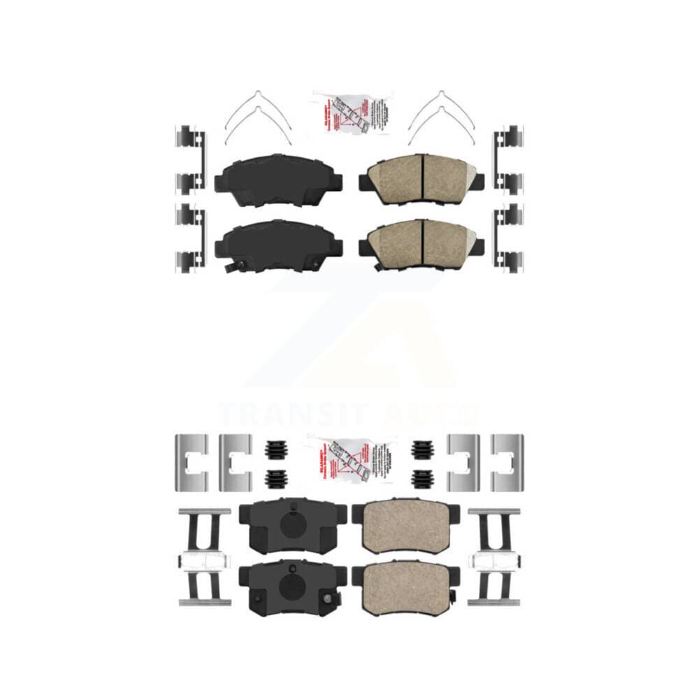 AmeriBRAKES - KNF-101726 - Front and Rear Disc Brake Pad Kits