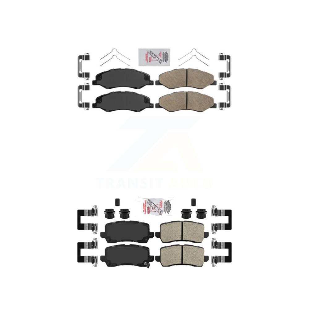AmeriBRAKES - KNF-101739 - Front and Rear Disc Brake Pad Kits