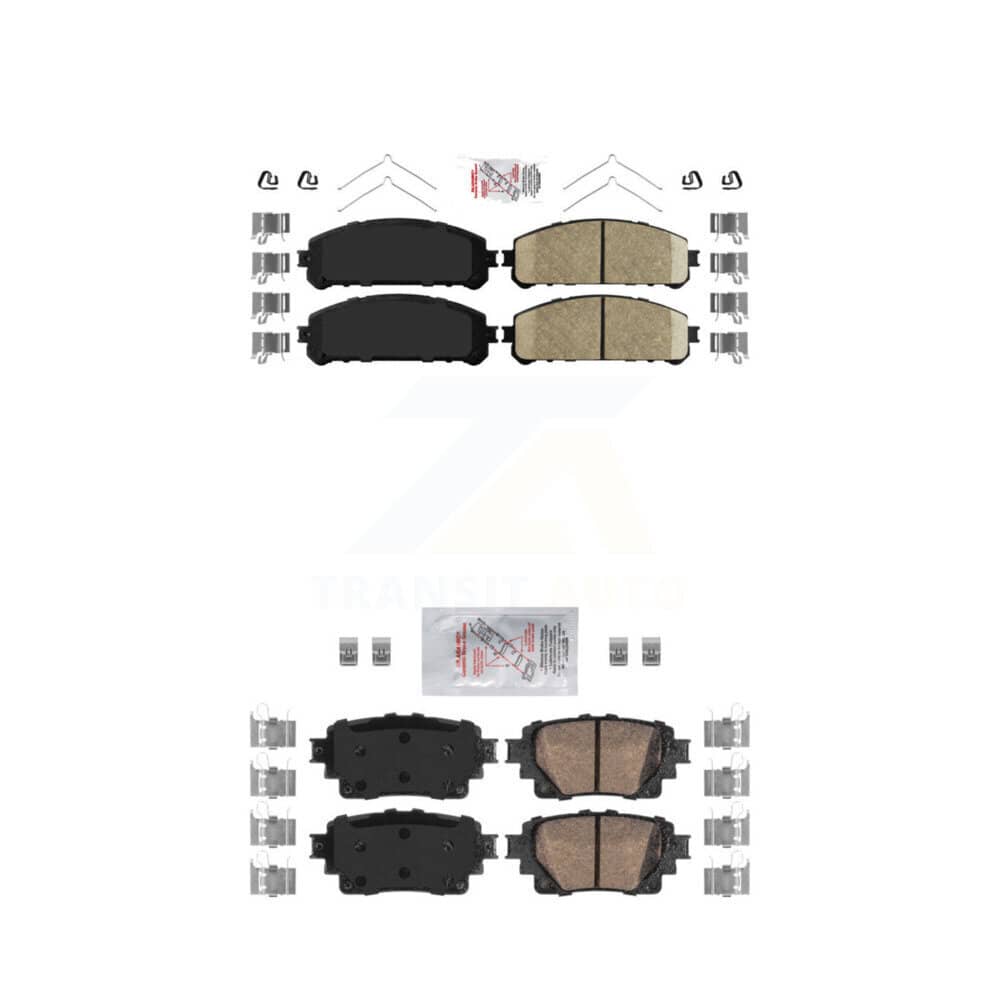 AmeriBRAKES - KNF-101777 - Front and Rear Disc Brake Pad Kits