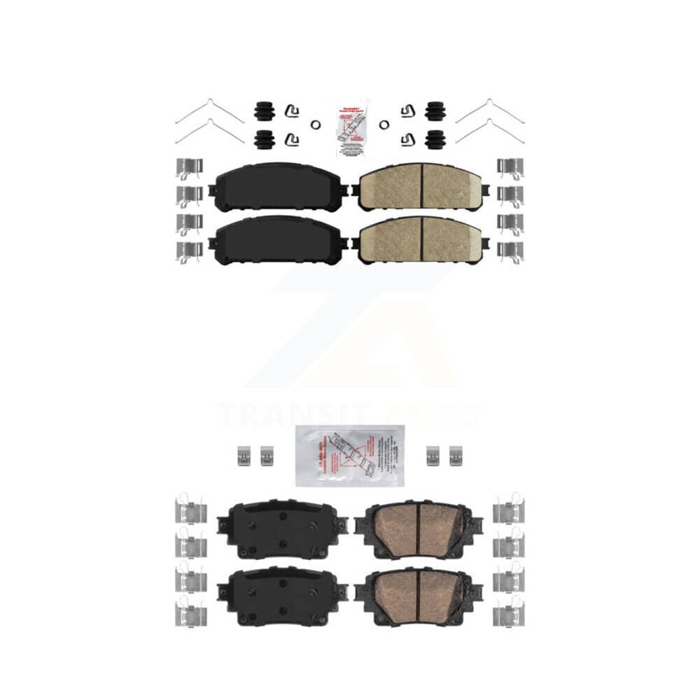 AmeriBRAKES - KNF-101780 - Front and Rear Disc Brake Pad Kits