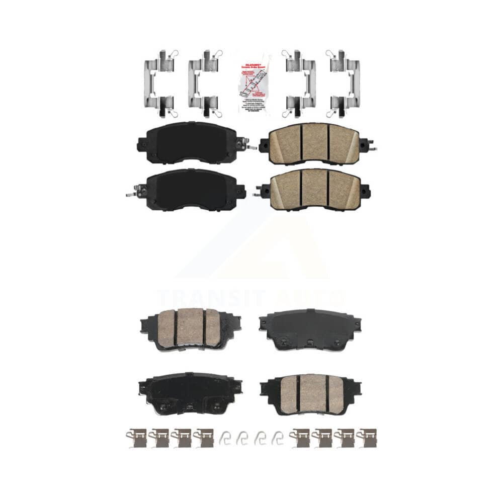 AmeriBRAKES - KNF-101803 - Front and Rear Disc Brake Pad Kits