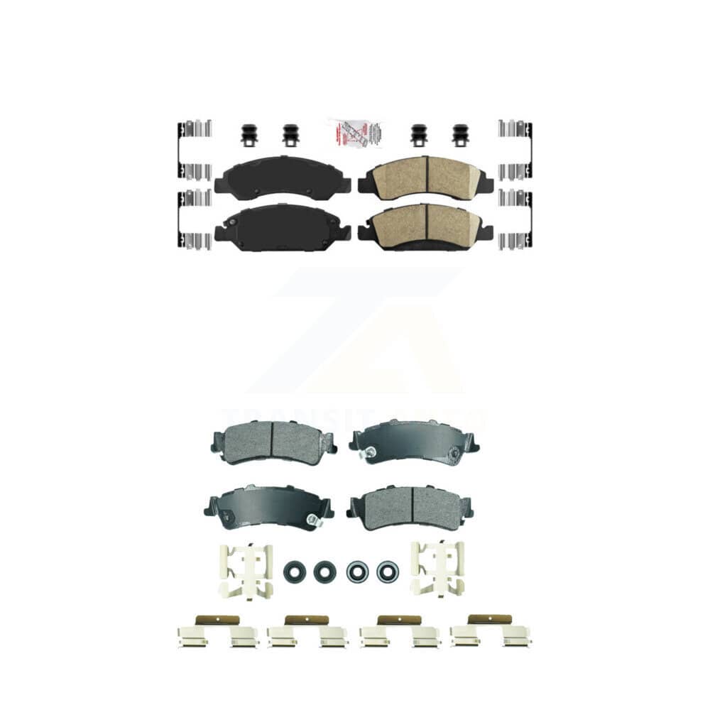 AmeriBRAKES - KNF-101835 - Front and Rear Disc Brake Pad Kits