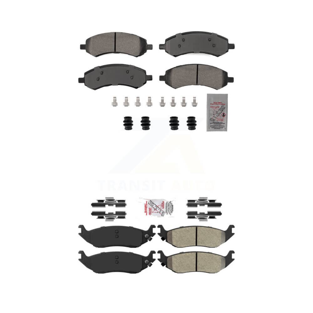 AmeriBRAKES - KNF-101864 - Front and Rear Disc Brake Pad Kits