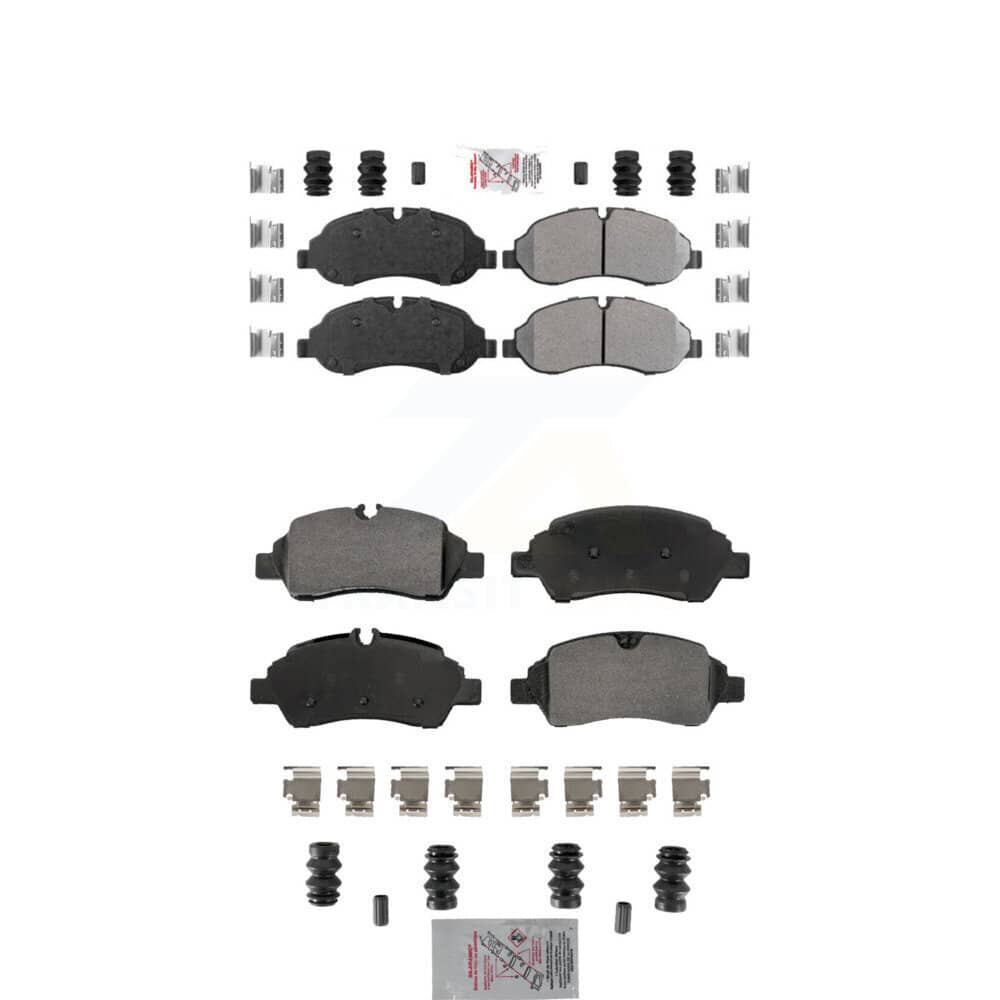 AmeriBRAKES - KNF-101870 - Front and Rear Disc Brake Pad Kits