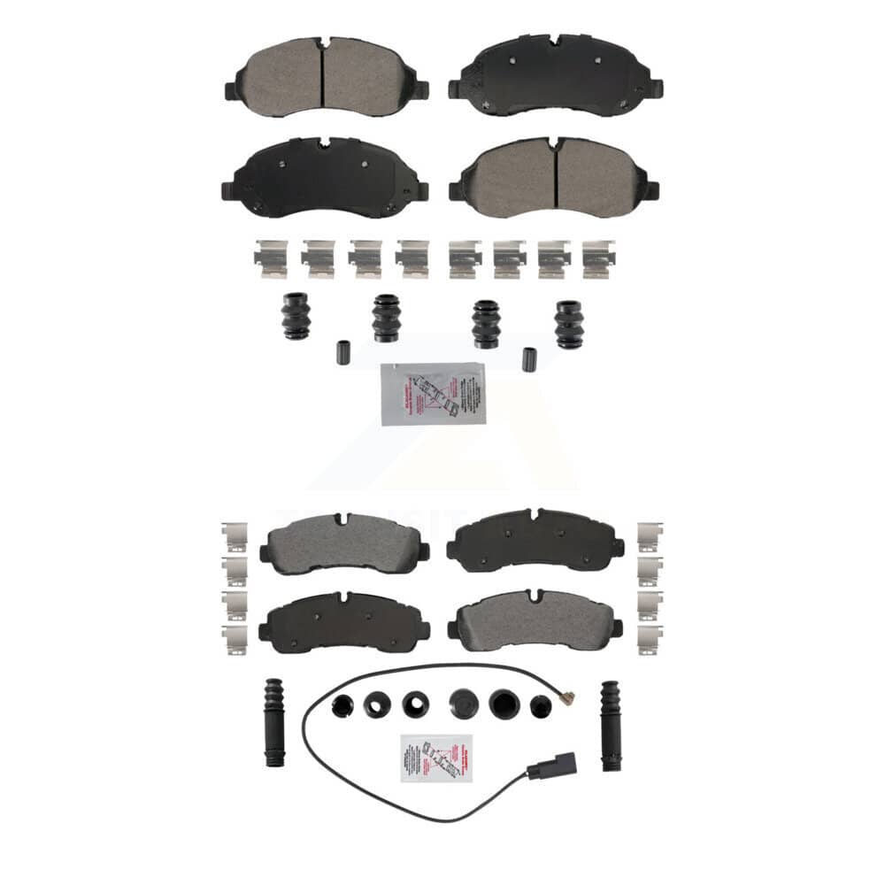 AmeriBRAKES - KNF-101881 - Front and Rear Disc Brake Pad Kits