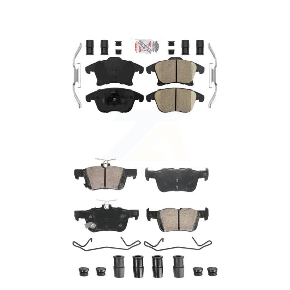 AmeriBRAKES - KNF-101901 - Front and Rear Disc Brake Pad Kits