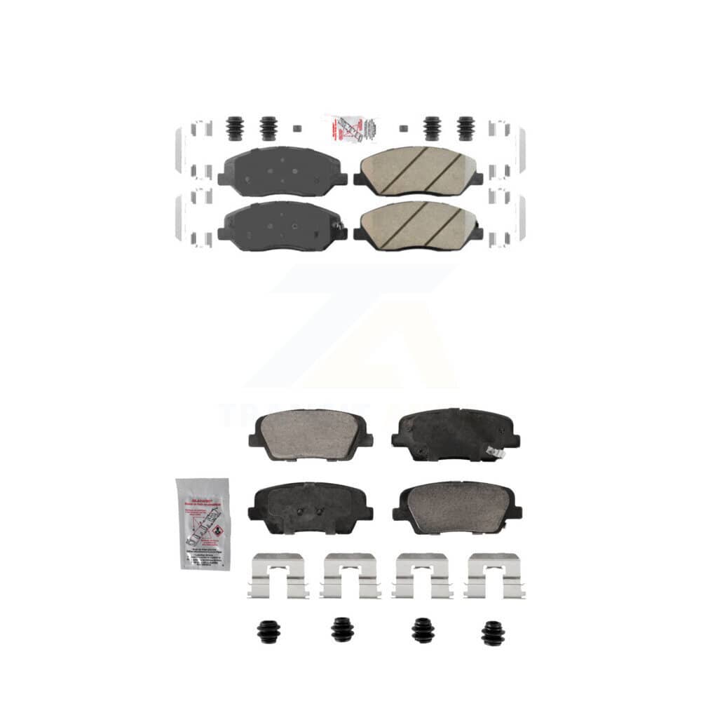 AmeriBRAKES - KNF-101903 - Front and Rear Disc Brake Pad Kits