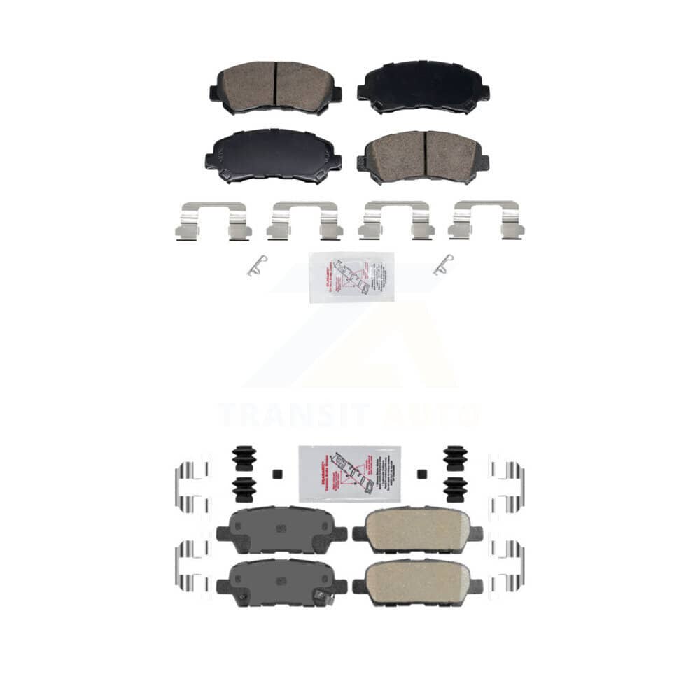 AmeriBRAKES - KNF-102008 - Front and Rear Disc Brake Pad Kits