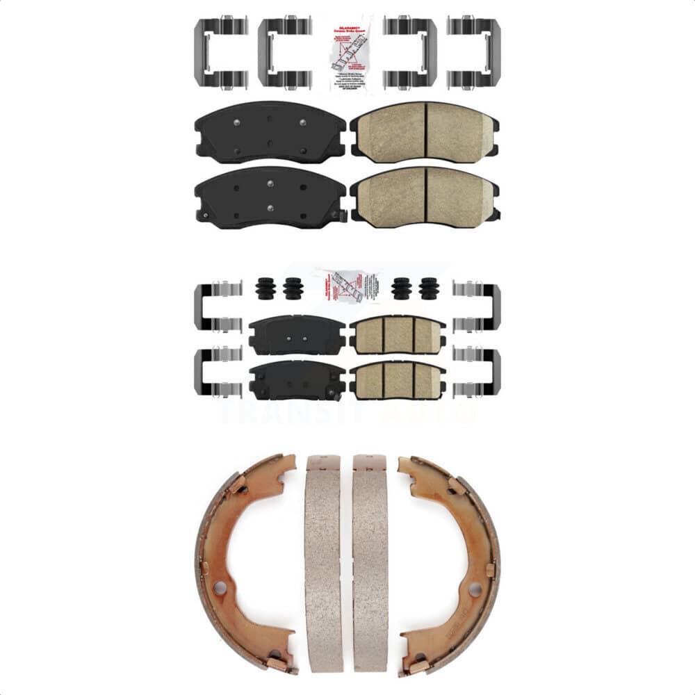 Transit Auto - KNN-100332 - Front and Rear Disc Brake Pad Kits