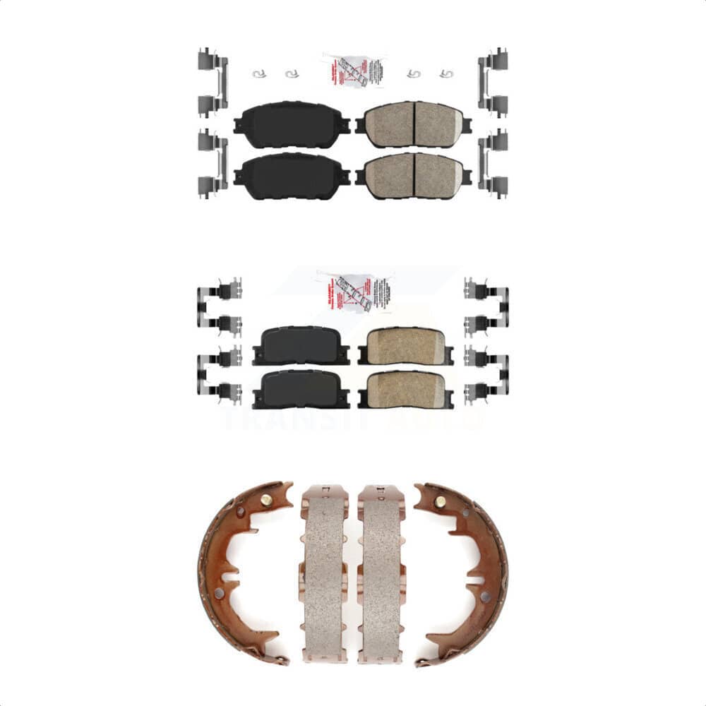 Transit Auto - KNN-100363 - Front and Rear Disc Brake Pad Kits