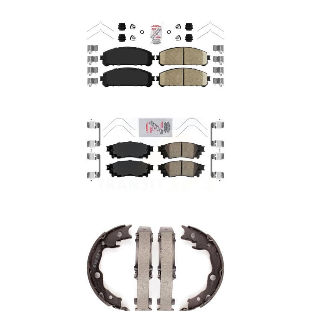 Transit Auto - KNN-100510 - Front and Rear Disc Brake Pad Kits
