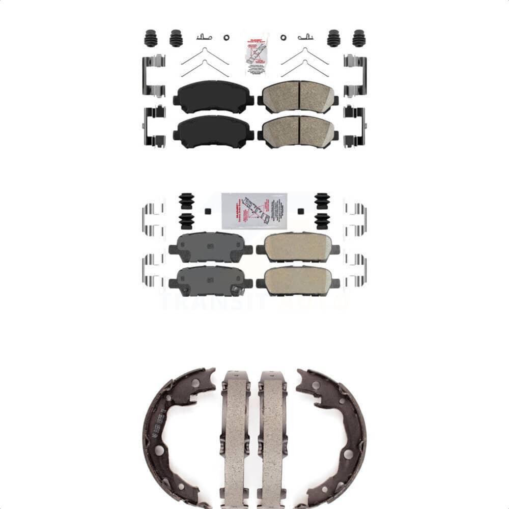 Transit Auto - KNN-100581 - Front and Rear Disc Brake Pad Kits