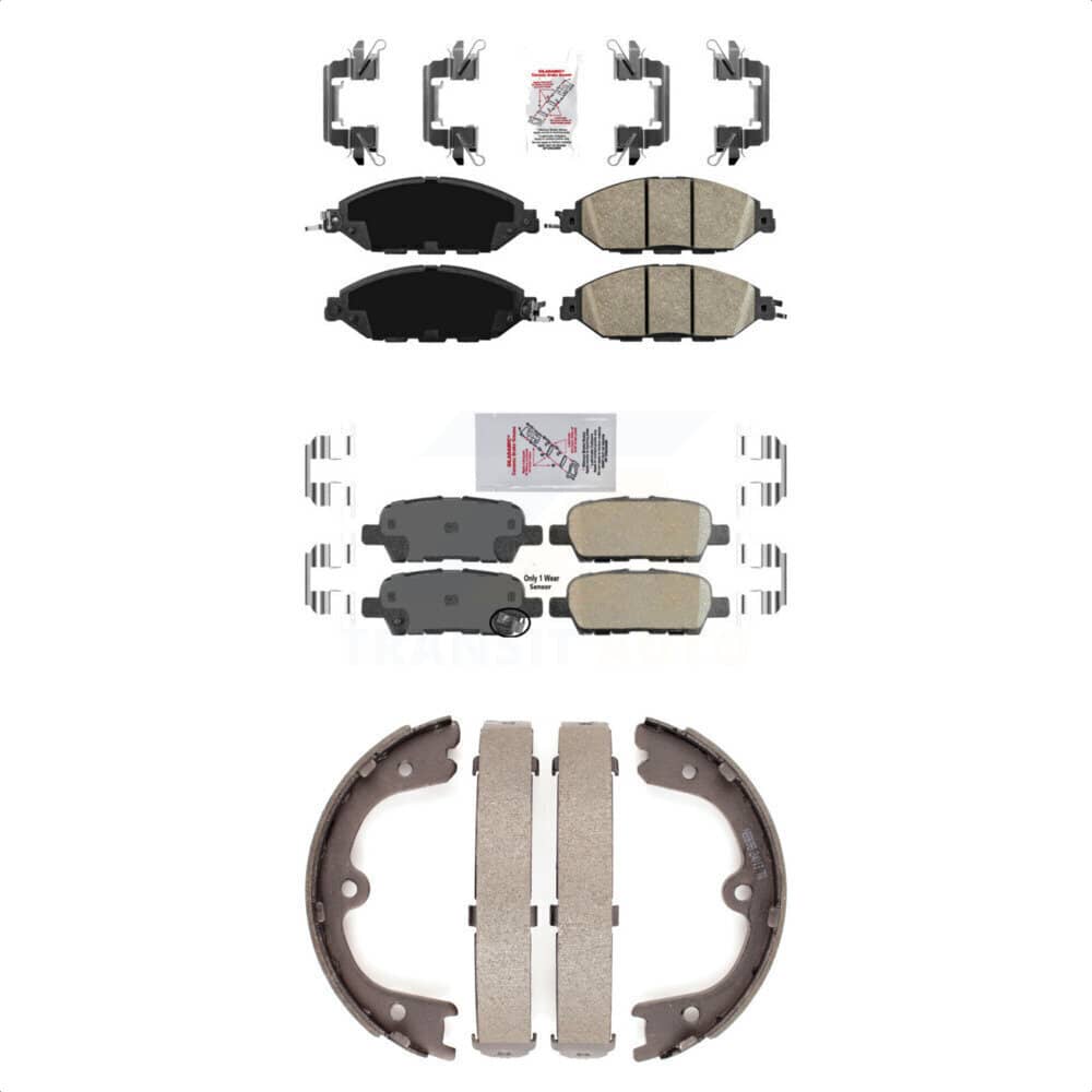 Transit Auto - KNN-100589 - Front and Rear Disc Brake Pad Kits