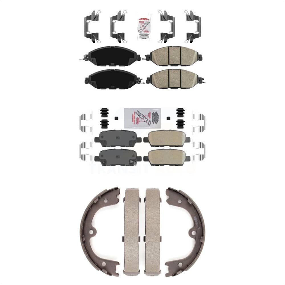 Transit Auto - KNN-100591 - Front and Rear Disc Brake Pad Kits