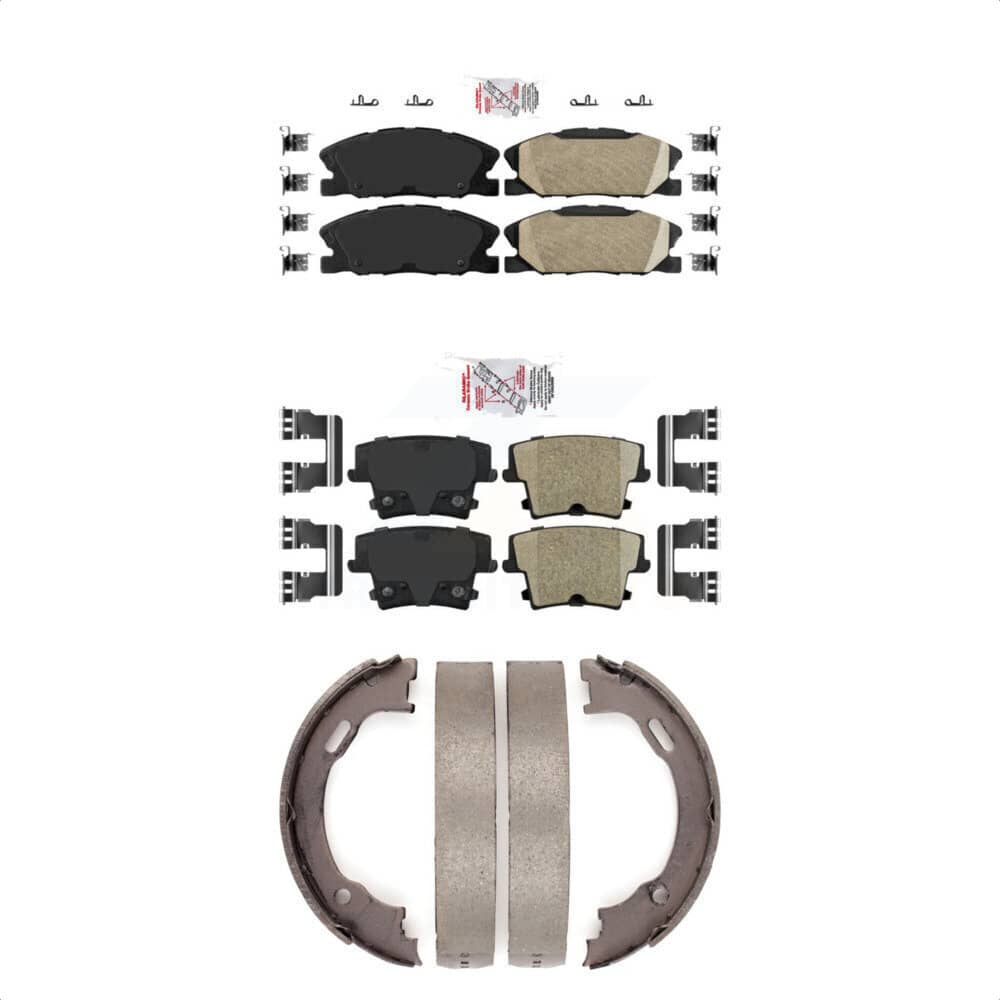 Transit Auto - KNN-100708 - Front and Rear Disc Brake Pad Kits