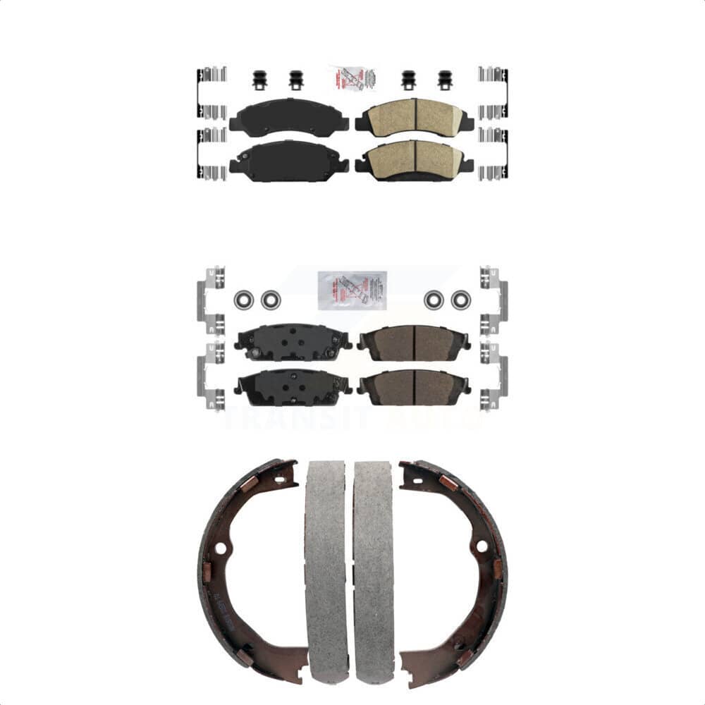 Transit Auto - KNN-100726 - Front and Rear Disc Brake Pad Kits