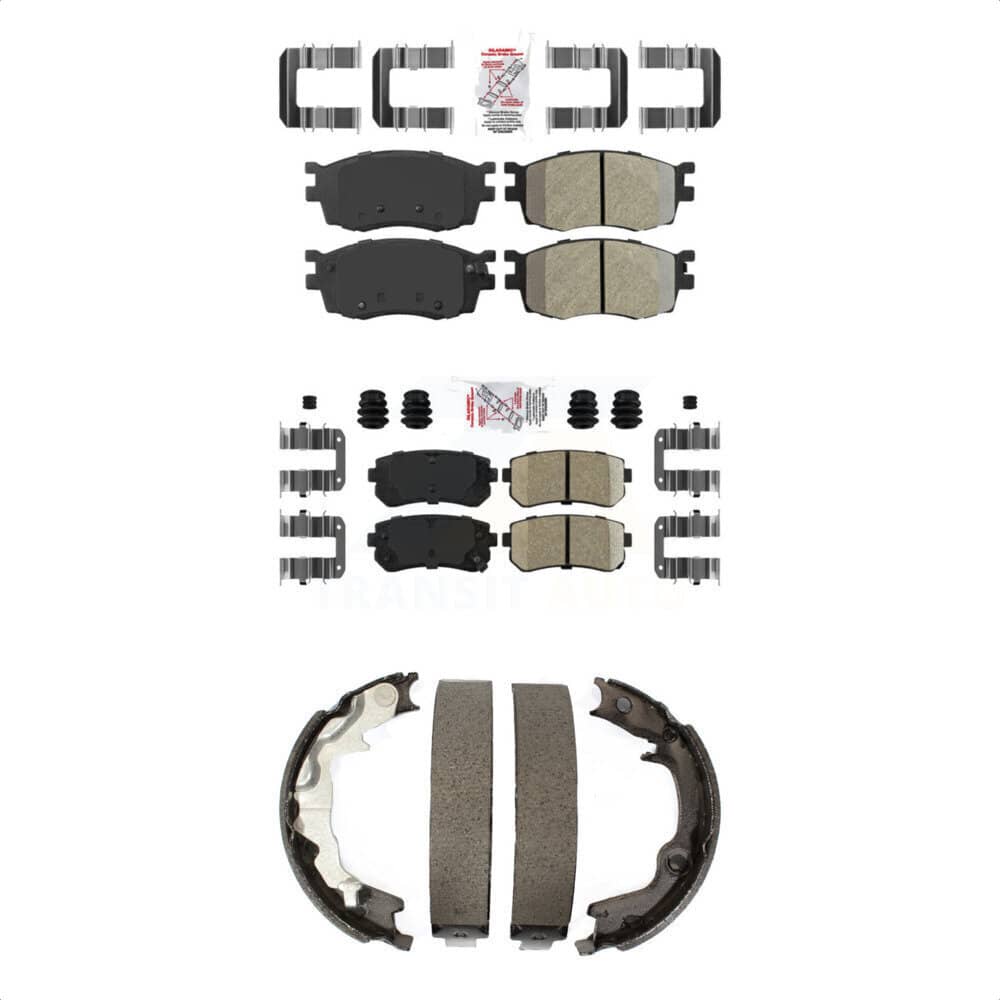 Transit Auto - KNN-100961 - Front and Rear Disc Brake Pad Kits