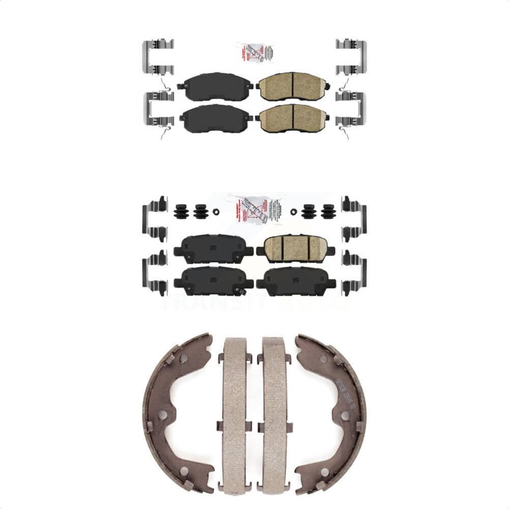 Transit Auto - KNN-101064 - Front and Rear Disc Brake Pad Kits
