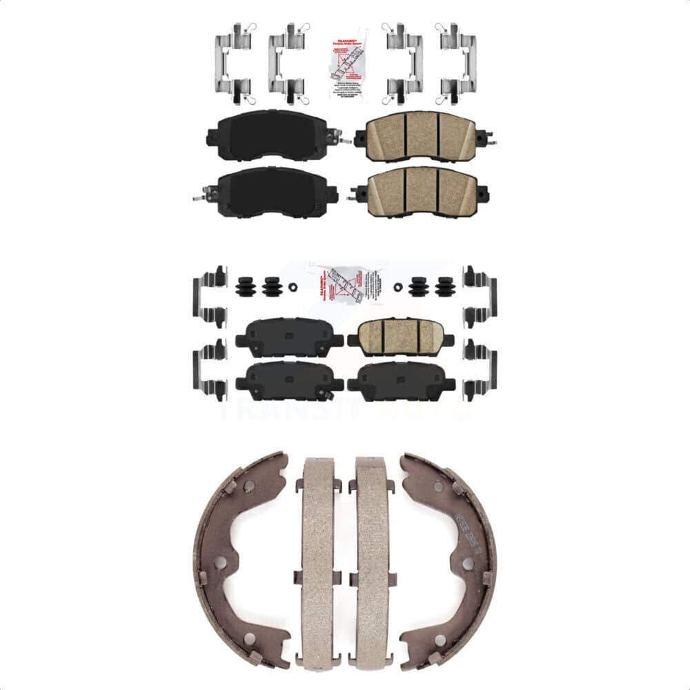 Transit Auto - KNN-101077 - Front and Rear Disc Brake Pad Kits