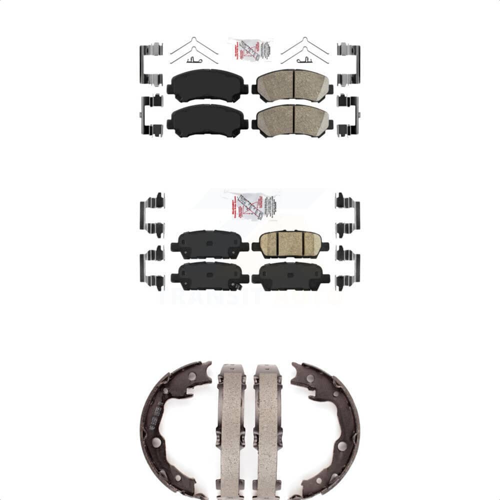 Transit Auto - KNN-101083 - Front and Rear Disc Brake Pad Kits