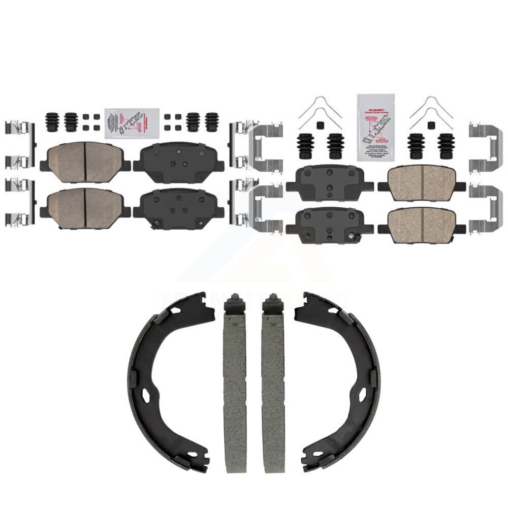 Transit Auto - KNN-101564 - Front and Rear Disc Brake Pad Kits