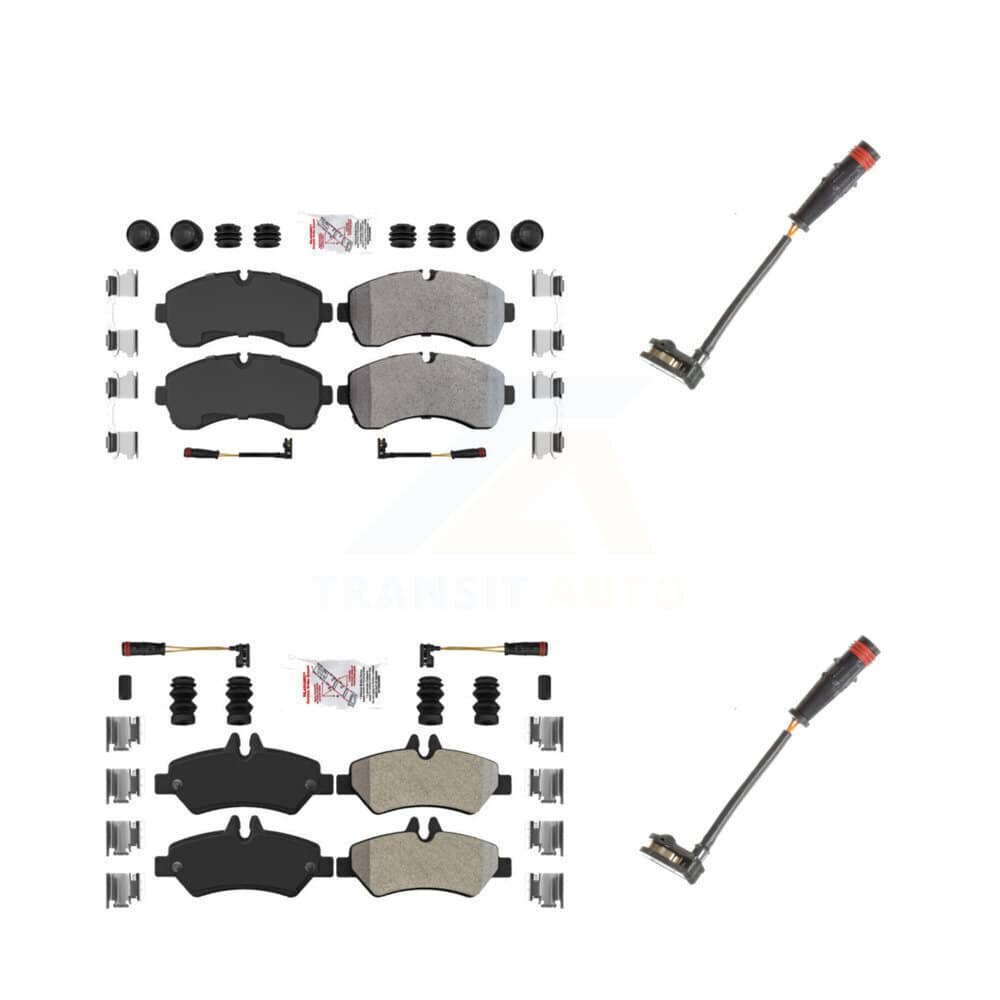 AmeriBRAKES - KNW-100088 - Front and Rear Disc Brake Pad Kits