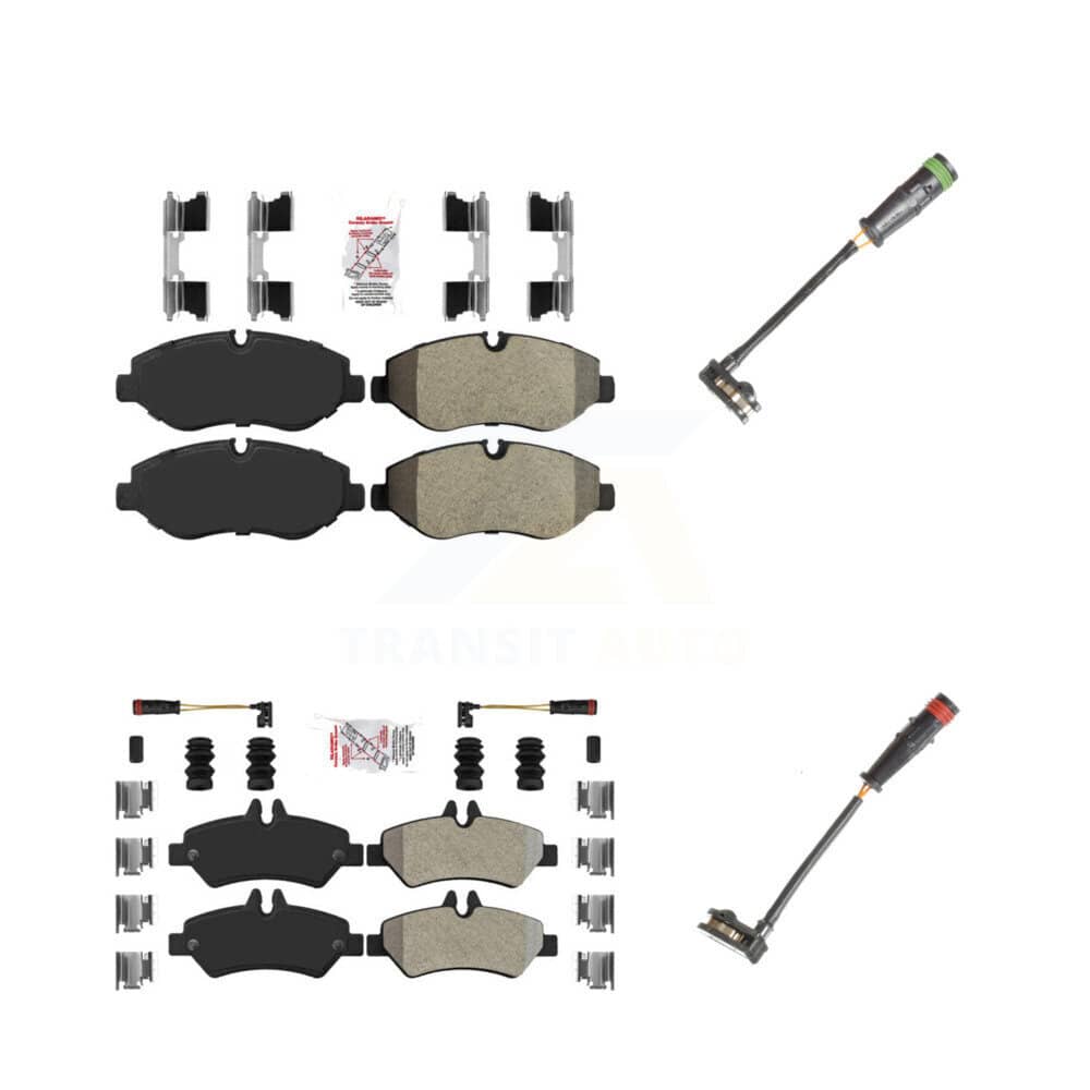 AmeriBRAKES - KNW-100143 - Front and Rear Disc Brake Pad Kits