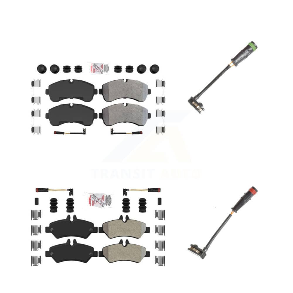 AmeriBRAKES - KNW-100153 - Front and Rear Disc Brake Pad Kits
