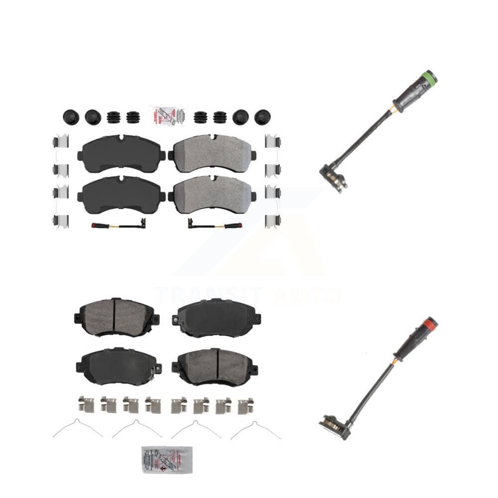 AmeriBRAKES - KNW-100158 - Front and Rear Disc Brake Pad Kits