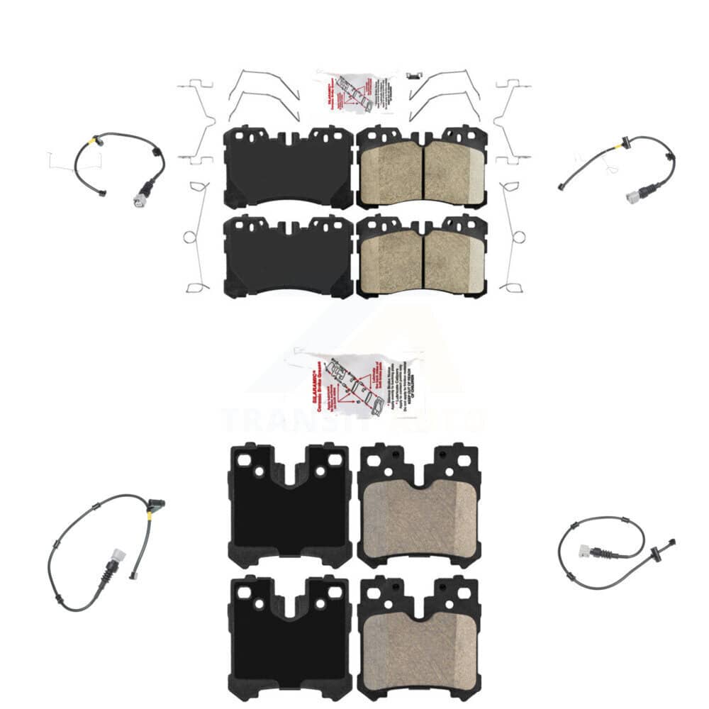 AmeriBRAKES - KNW-100196 - Front and Rear Disc Brake Pad Kits