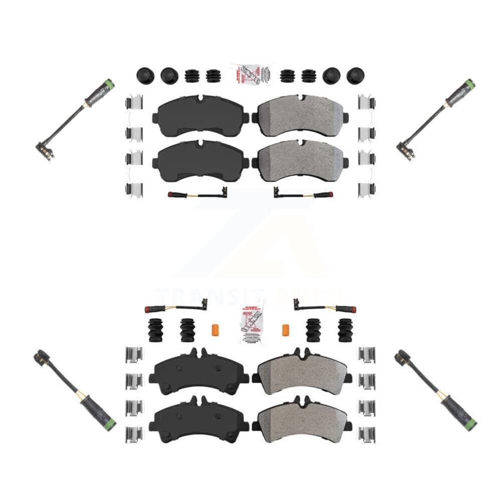 AmeriBRAKES - KNW-100267 - Front and Rear Disc Brake Pad Kits