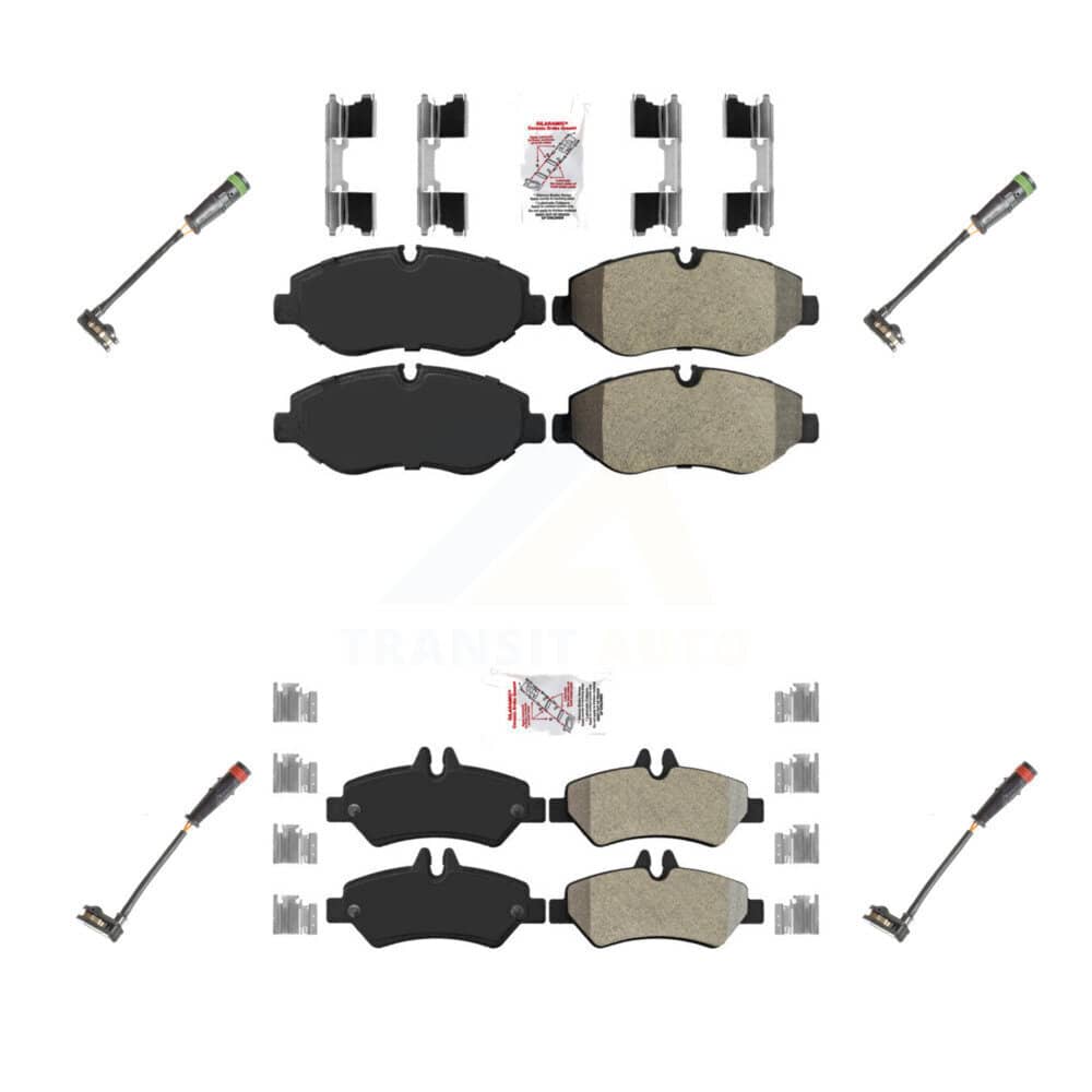 AmeriBRAKES - KNW-100296 - Front and Rear Disc Brake Pad Kits