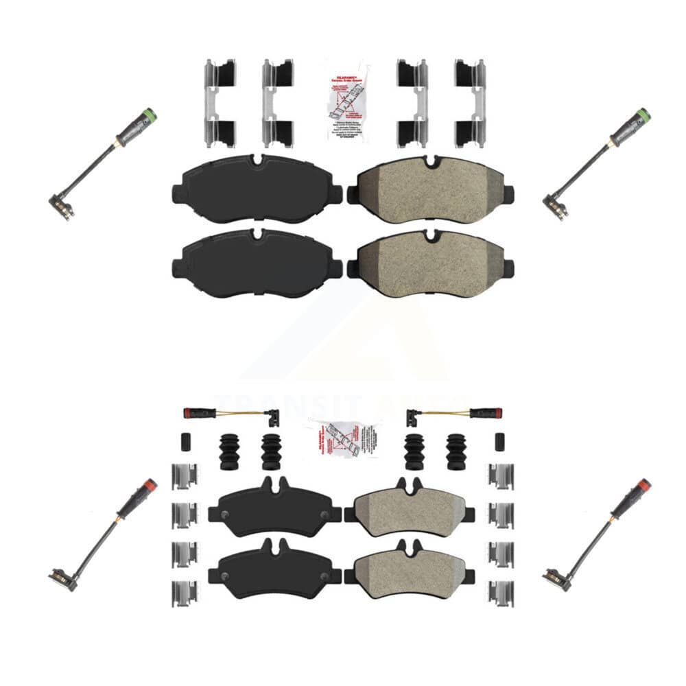 AmeriBRAKES - KNW-100297 - Front and Rear Disc Brake Pad Kits