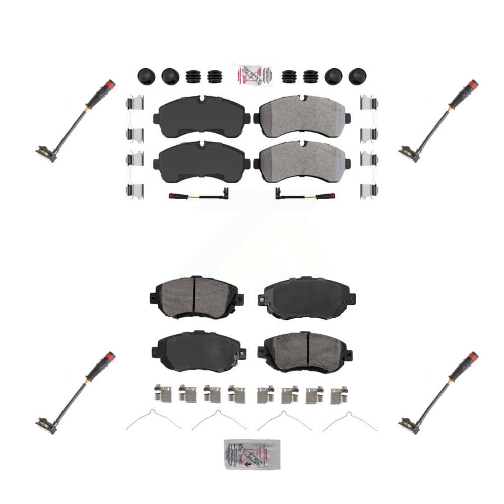 AmeriBRAKES - KNW-100306 - Front and Rear Disc Brake Pad Kits