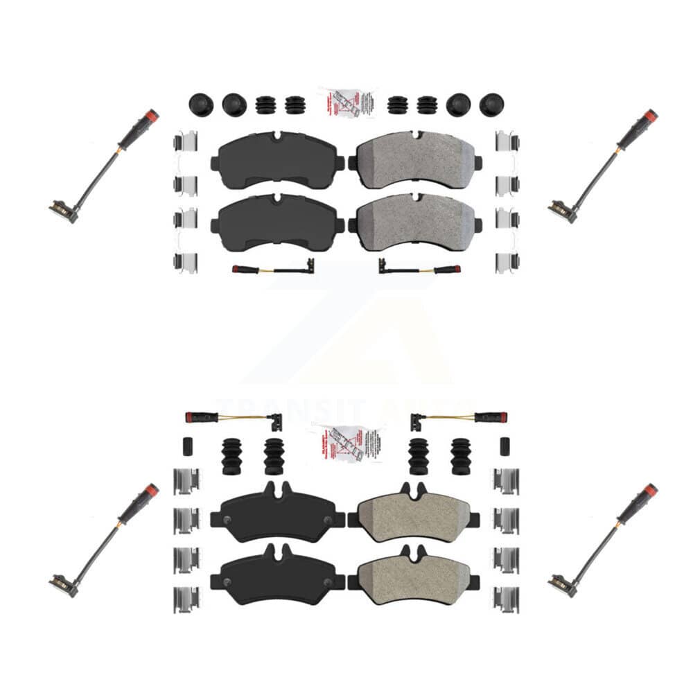 AmeriBRAKES - KNW-100311 - Front and Rear Disc Brake Pad Kits